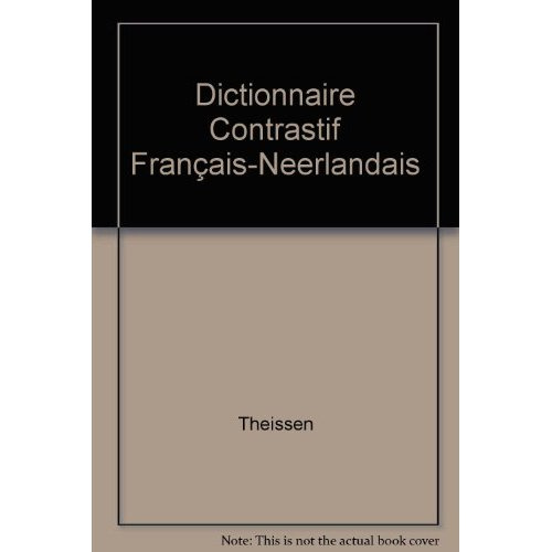 Dictionnaire contrastif français-néerlandais