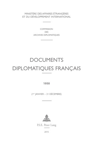 Documents diplomatiques français 1950. (1er janvier - 31 décembre)