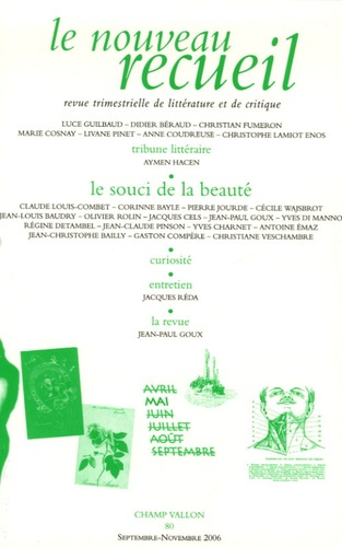 Le nouveau recueil N° 80, septembre-novembre 2006