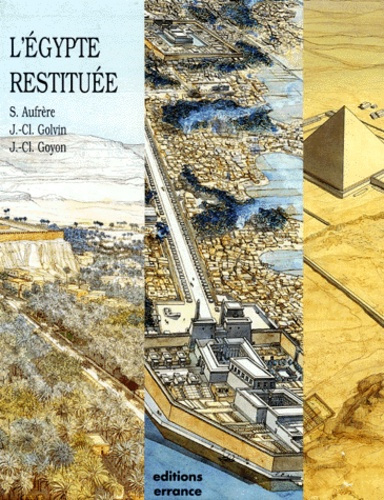 L'EGYPTE RESTITUEE COFFRET 3 VOLUMES ET LIVRET : VOLUME 1, SITES ET TEMPLES DE HAUTE EGYPTE. VOLUME