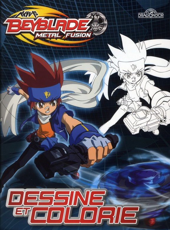 Dessine et colorie Beyblade Metal Fusion