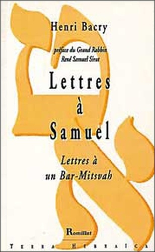 LETTRES A SAMUEL