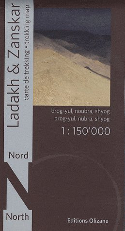 CARTE - LADAKH-ZANSKAR (NORD) ANCIENNE EDITION