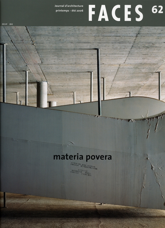 Faces N° 62, Printemps-Eté 2006 : Materia povera