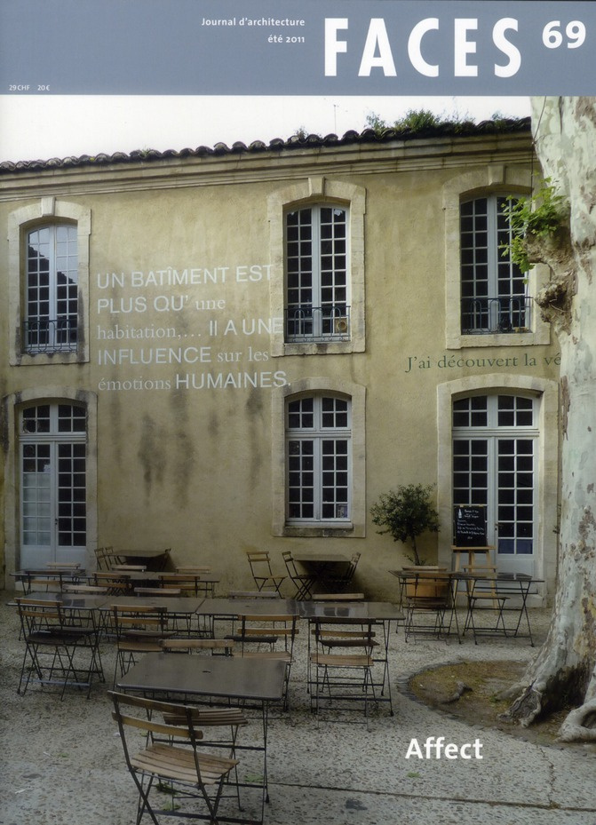 Faces N° 69, Eté 2011 : Affect