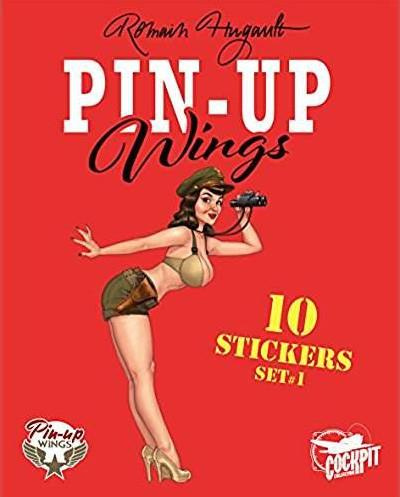Pin-up Wings - 10 stickers set 1 / 10 stickers set #1