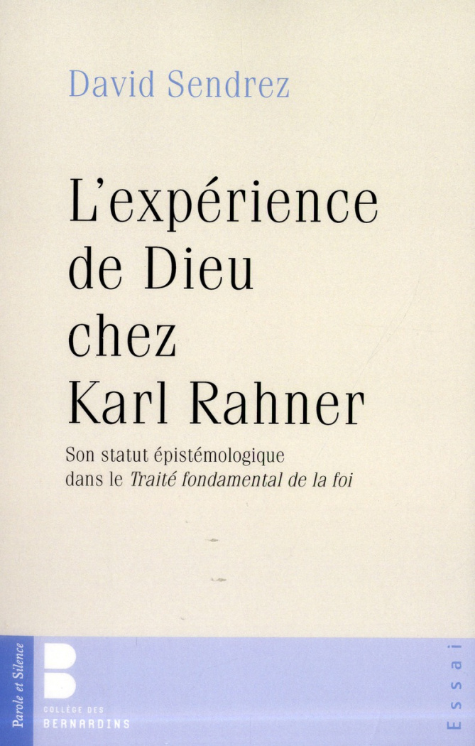 L'EXPERIENCE DE DIEU CHEZ KARL RAHNER