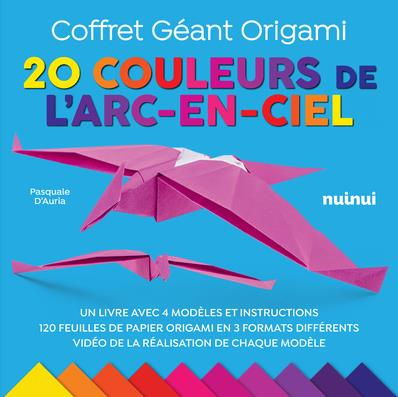 Coffret géant origami. 20 Couleurs de l'Arc-en-ciel