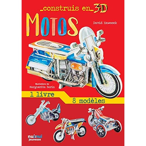 Motos. Avec 1 livre et 8 modèles