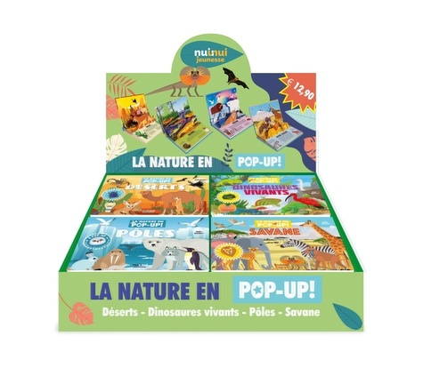 La nature en pop-up ! Coffret en 16 volumes