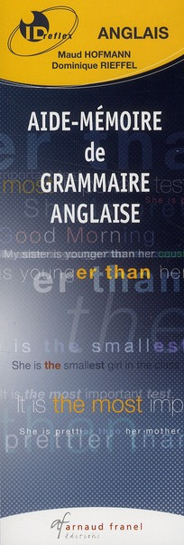 Aide-mémoire de grammaire anglaise