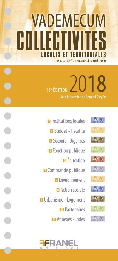 Vademecum collectivités locales et territoriales. 15e édition