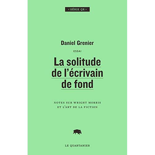 La solitude de l'ecrivain de fond