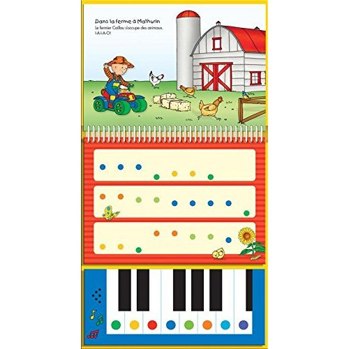 Caillou le petit pianiste. 10 chansons et mélodies simples à jouer. Avec clavier tactile idéal pour