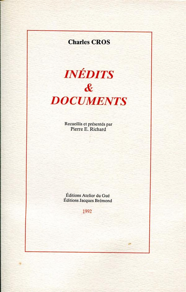 INEDITS ET DOCUMENTS