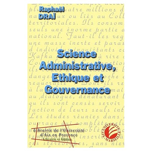 Science administrative, éthique et gouvernance