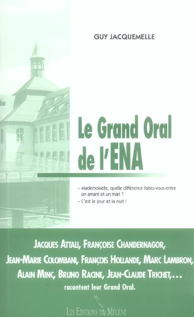 Le Grand oral de l'ENA