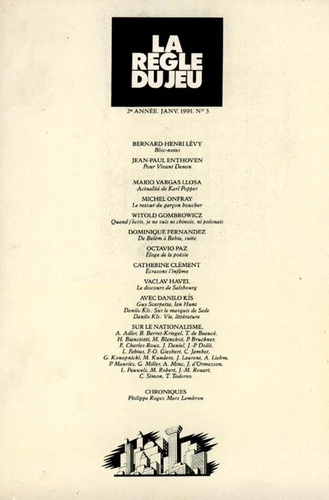 La Règle du jeu N° 3
