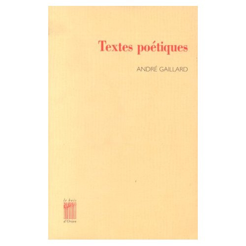 Textes poétiques