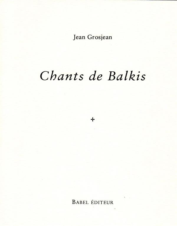 CHANTS DE BALKIS