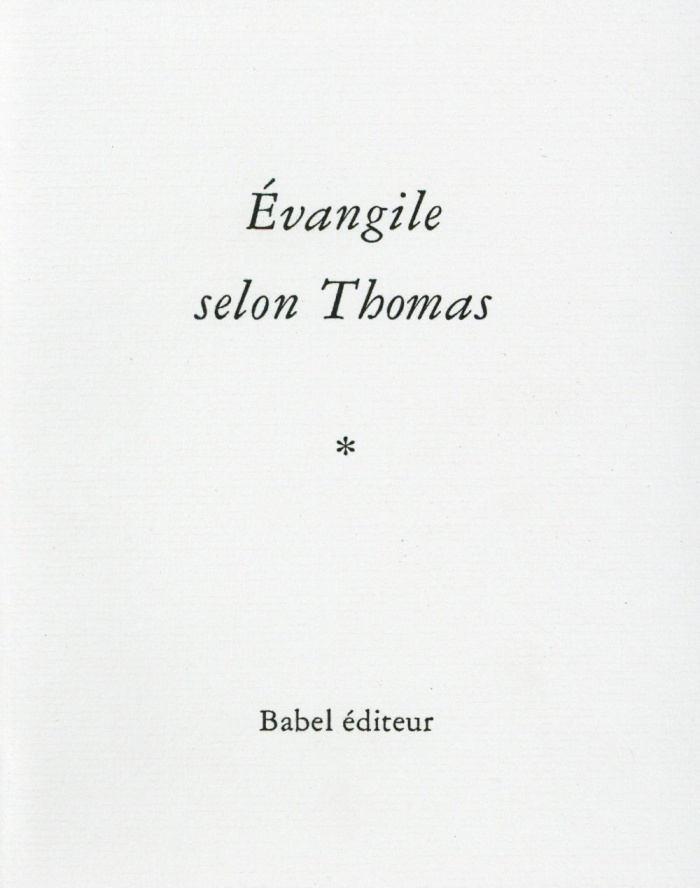 Evangile selon Thomas