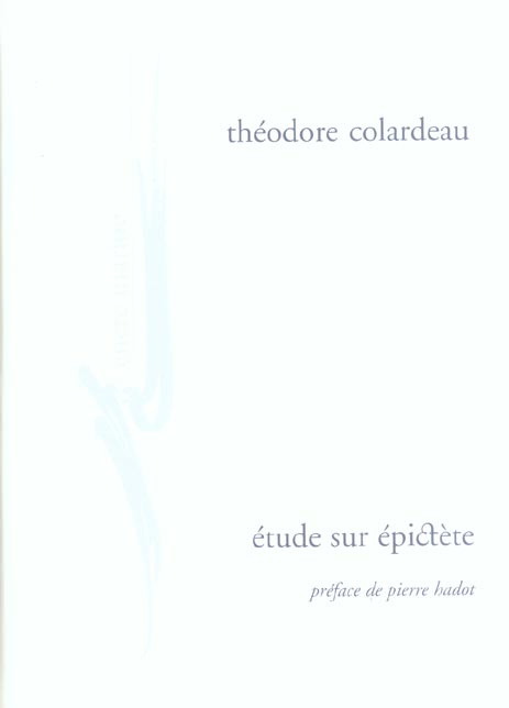 Etude sur Epictète