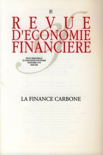 La finance carbone - N° 83 - Mars 2006