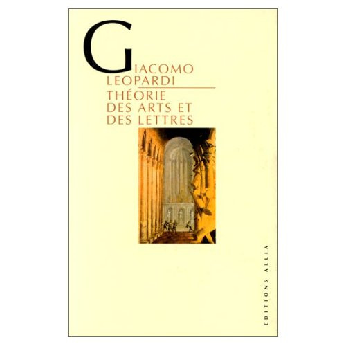 THEORIE DES ARTS ET DES LETTRES