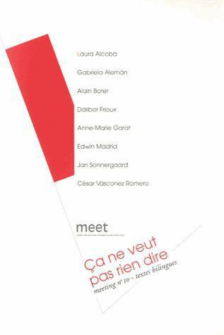 Meeting N° 10 : Ca ne veut pas rien dire