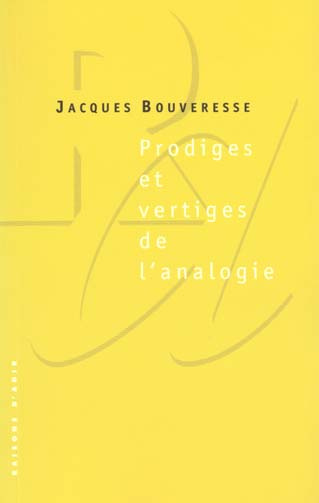 PRODIGES ET VERTIGES DE L'ANALOGIE. De l'abus des belles-lettres dans la pensée