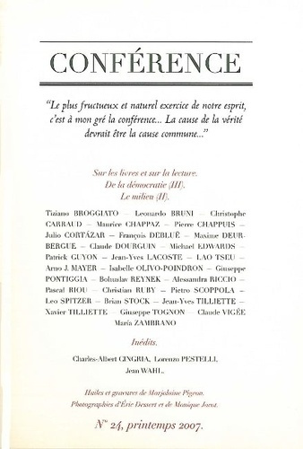 Conference N°24. Le Milieu II