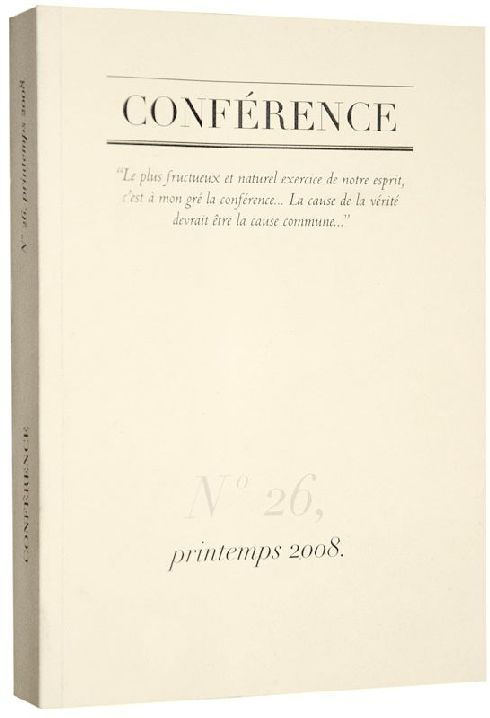 Conference N°26. L'Usage du Temps II