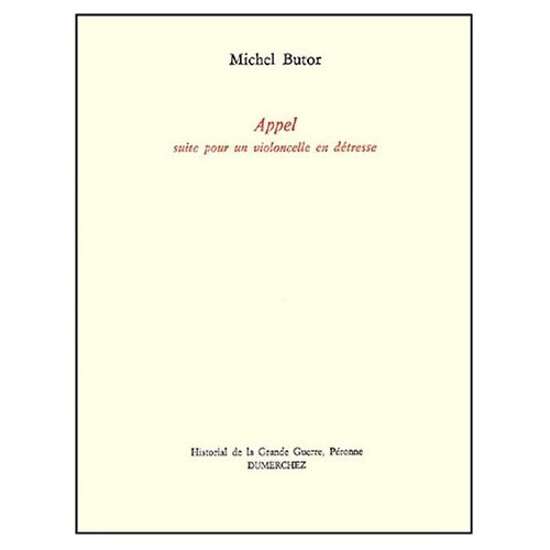 Appel. Suite pour un violoncelle en détresse