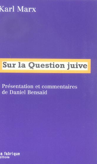 Sur la Question juive