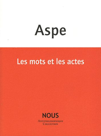 Les mots et les actes