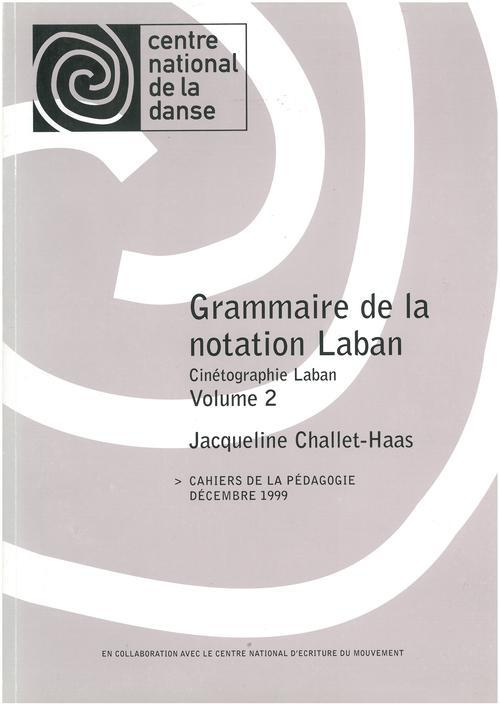 Grammaire de la notation Laban 2