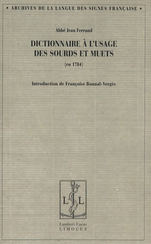 Dictionnaire à l'usage des sourds et muets