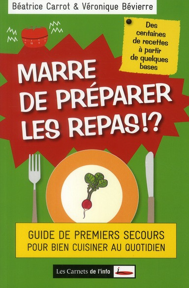 Marre de préparer les repas !? Guide de premiers secours pour bien cuisiner au quotidien