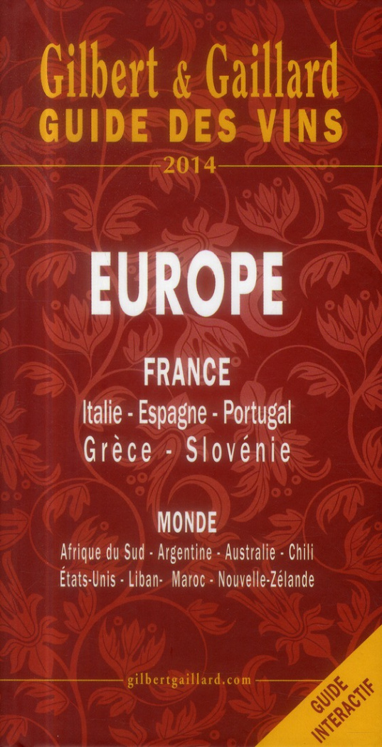 Guides des vins 2014 Europe Monde