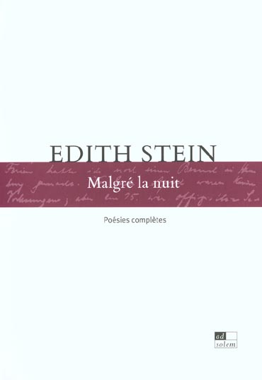 Malgré la nuit. Edition bilingue français-allemand