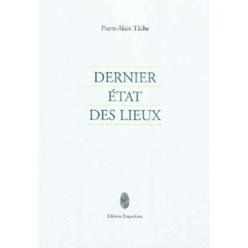 Dernier etat des lieux