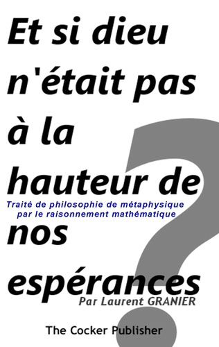 Et si dieu n'était pas à la hauteur de nos espérances ? Traité de philosophie de métaphysique par le