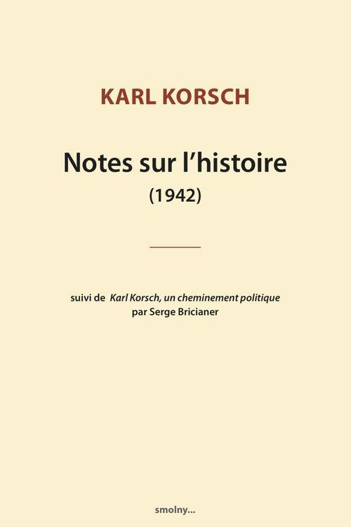 Notes sur l'histoire (1942)
