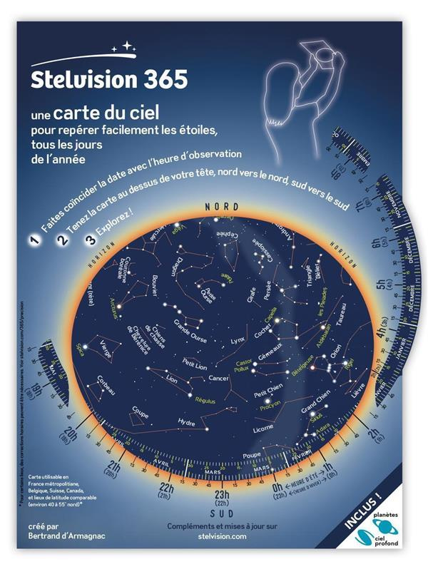 Stelvision 365. Une carte du ciel pour repérer facilement les étoiles, tous les jours de l'année, 13