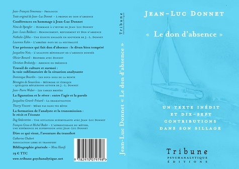 Jean-Luc Donnet "Le don d'absence"