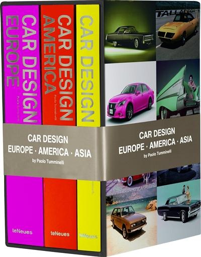 CAR DESIGN BOX SET, EUROPE - AMERICA - ASIA