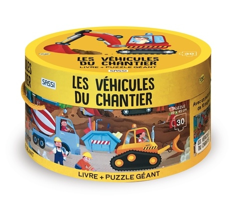 Puzzle géant les véhicules du chantier