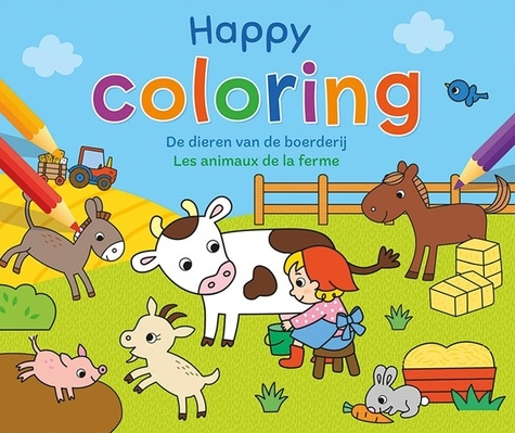 Happy coloring - Les animaux de la ferme