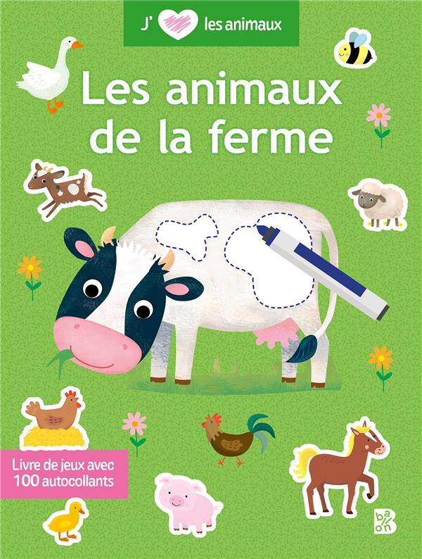 Les animaux de la ferme. Livre de jeu avec 100 autocollants