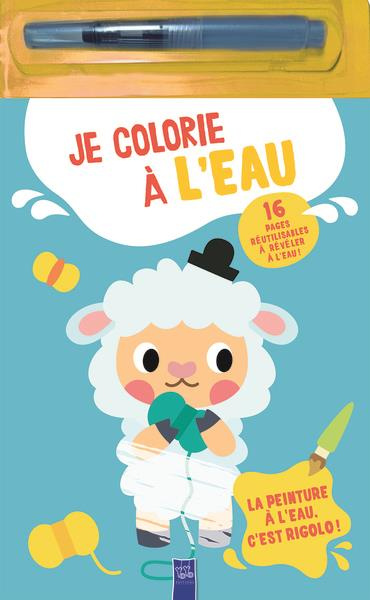 Je colorie à l'eau Le mouton. Avec 1 stylo à eau